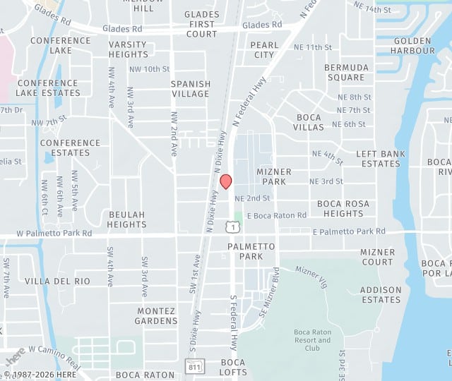 Location Map: 255 N Federal Hwy Boca Raton, FL 33432